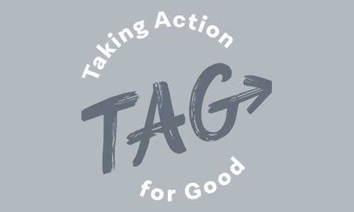 Logo for the Taking Action for Good organization